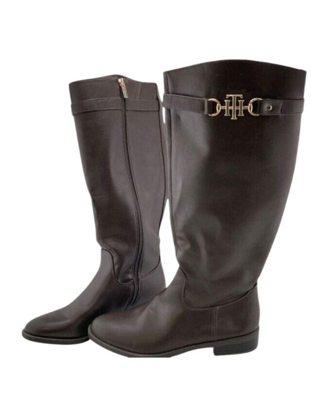 Tommy Hilfiger Brown Derby Boot Women 8.5M‎
